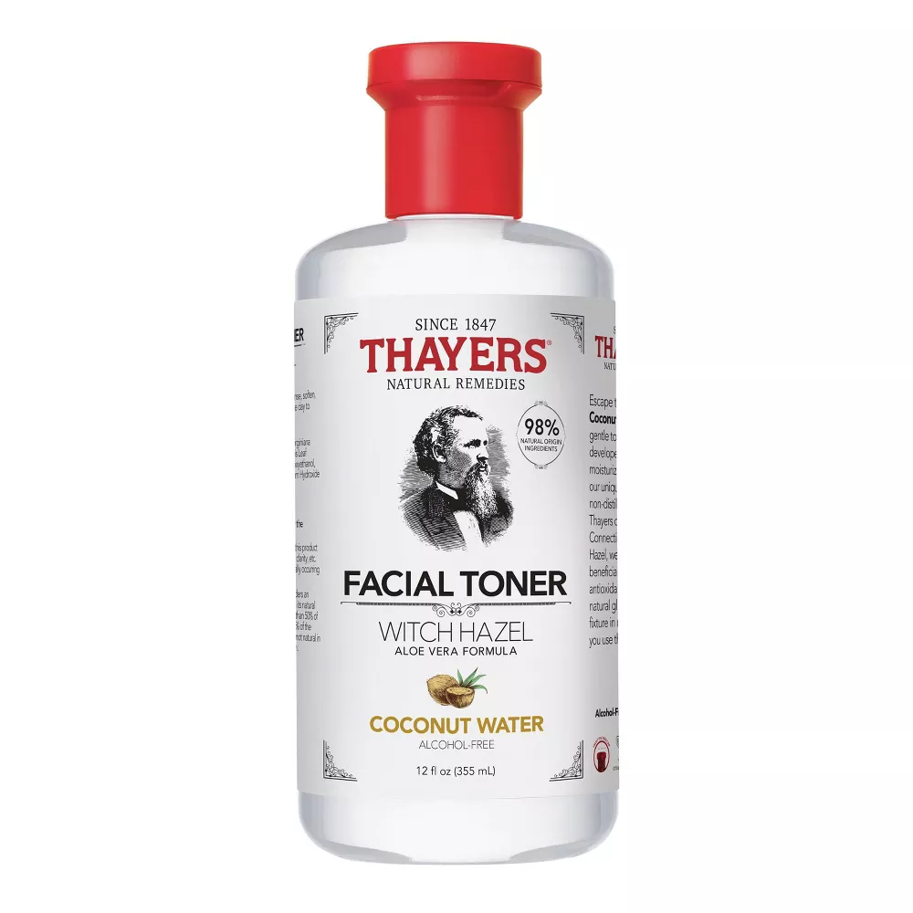 Thayers Witch Hazel Alcohol-Free Coconut Water Facial Toner with Aloe Vera Formula, 12 Oz